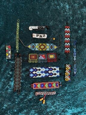 Handmade Beaded Bracelets - Multi Color Set